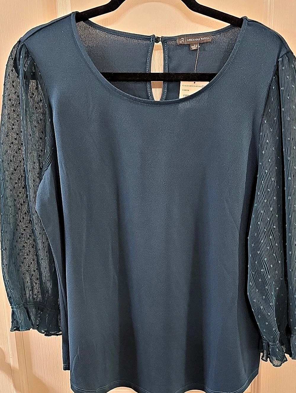 Adrianna Papell Long Sleeve Blouse